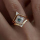 Vintage Ring with Green Star