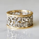 Ivy Ring in Gold and Vintage Silver