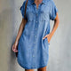 Damen Jeanskleid Elegant Für Den Alltag