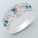 Hollow Purple Spark Silver Ring