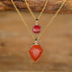 Double Pendant Jasper Necklace