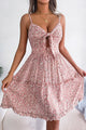 Damen Midikleid Mit Blumenprint Und Volants