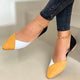 Damen Ballerinas Mit Spitzer Kappe Und Colorblocking