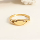 Minimalist Golden Signet Ring