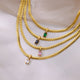 Emerald-Cut Zircon Necklace Set