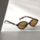 Demi Retro Oval Sunglasses