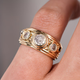 Vintage Gold Clear Stone Ring