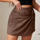 Leone Knot Suede Skort