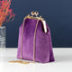Duchess Velvet Kiss-Lock Clutch