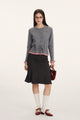 Schmal taillierter Strickcardigan mit Einsatzdesign