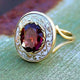 Vintage Ring with Red Enamel