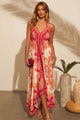 Damen Maxikleid Mit Neckholder Und Print