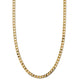 Vintage Flat Link Gold Curb Chain Necklace
