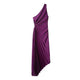 Asymmetrisches One-Shoulder Plissee-Midikleid aus Poly-Georgette