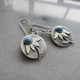 Retro Turquoise Floral Earrings