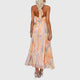 Damen Maxikleid Mit Neckholder Und Farbverlauf