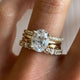 Vintage Zirconia Light Ring Set