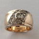 Vintage Fine Thick Brilliant Gold Ring