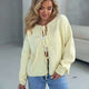 Schicker Kurzstrickjacke mit Schnürung