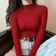 Gemütlicher gerippter Wollpullover für Damen