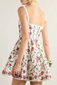 Damen Minikleid Mit Blumenmuster Und Spitze