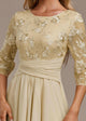 Elin™ - Champagnerkleid mit zarten Stickereien