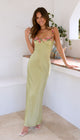 Damen Maxikleid Mit Blumenstickerei