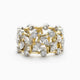 Vintage Gold Zirconia Hollow Ring