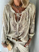 Damen Locker Sitzende Atmungsaktive Bluse
