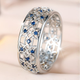 Silver Purple Sprakle Ring
