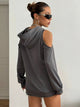 Essentia Off-Shoulder Hoodie