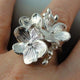 Vintage Silver Flower Ring
