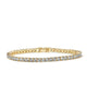 Golden Tennis Bracelet Adorned with Brilliant Crystals