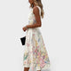 Ärmelloses Midikleid mit Blumenmuster