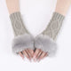 Faux Fur Cable Cuffs