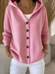 Gemütliche Damen Baumwoll-Cardigan mit langen Ärmeln