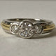 Vintage Spark Gold Fine Silver Ring
