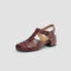Damen Mary Jane Schuhe Mit Riemen Und Blockabsatz