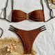 Tulum Ruched Bandeau Bikini Set