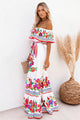 Damen Maxikleid Mit Blumenprint Und Volants