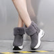 Gepolsterte Ankle Boots mit klobiger Sohle für Damen