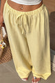 Damen Weite Hosen Mit Hoher Taille In Unifarbe