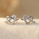 Minimalist Heart Shaped Stud Earrings