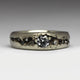 Vintage White & Black Gold Ring