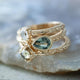 Vintage Turquoise Crystal Ring