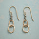 Vintage Golden Hollow Stone Earrings