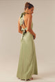 Damen Maxikleid Bodycon Mit V Ausschnitt