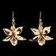 Vintage Golden Flower Earrings