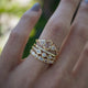 Golden, Shiny Vintage-Style Ring