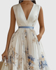 Siena™ - Elegante Plissee Maxi Kleid